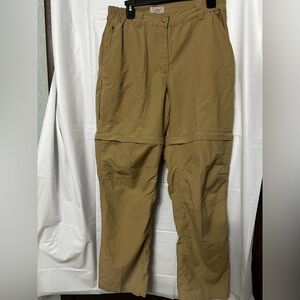 Men's L.L. Bean No Fly Zone Zip-Off Pants size Medium